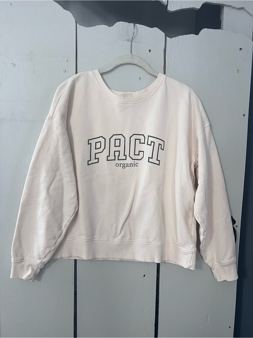 Pact Organic Large Sweatshirt With Logo
